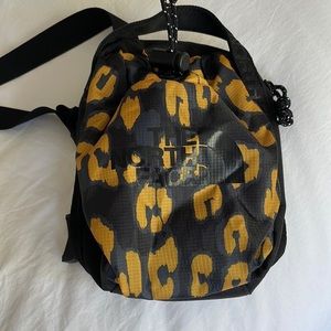 North Face Bozer leopard print cross body bag
